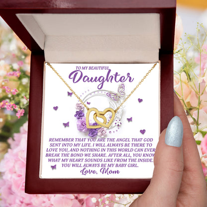 Daughter Gift from Mom – You Are the Angel God Sent Into My Life –Necklace With Message Card and Jewelry - Mallard Moon Gift Shop