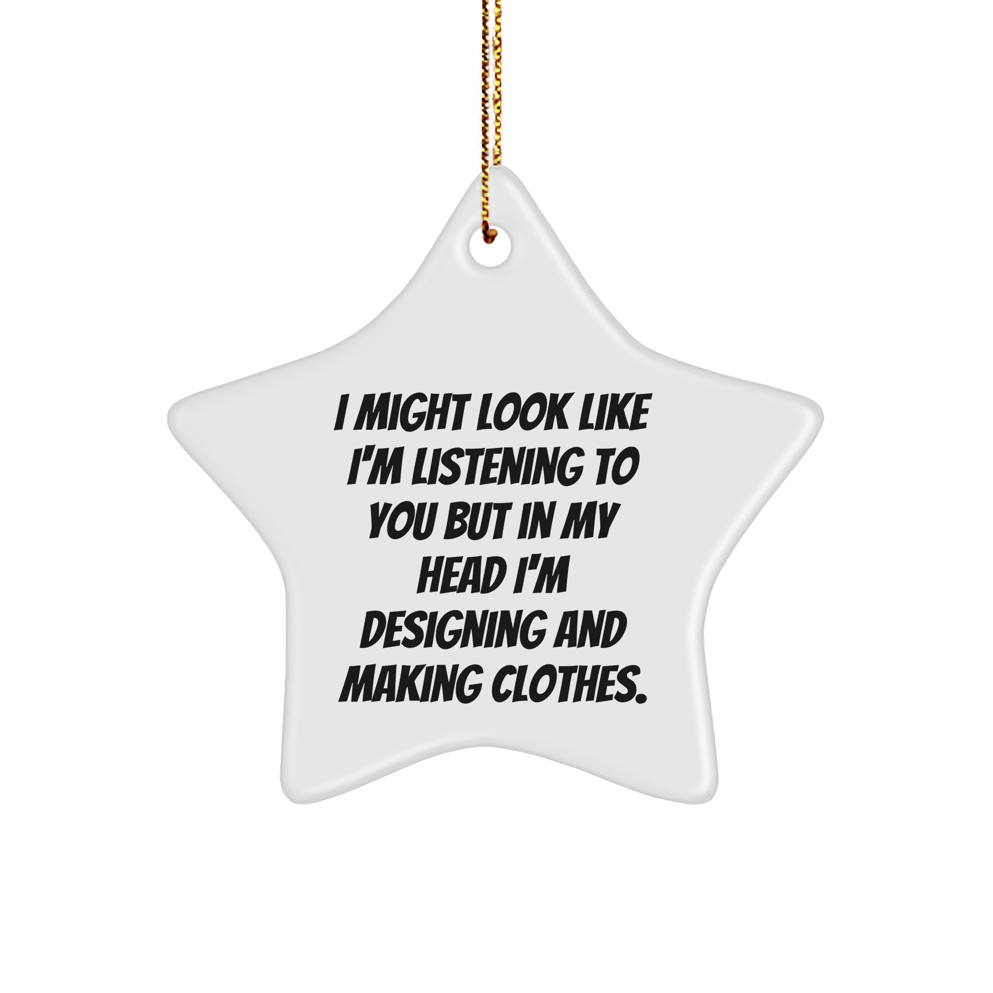Designing and Making Clothes Gifts for Friends from the Head - Star Ornament