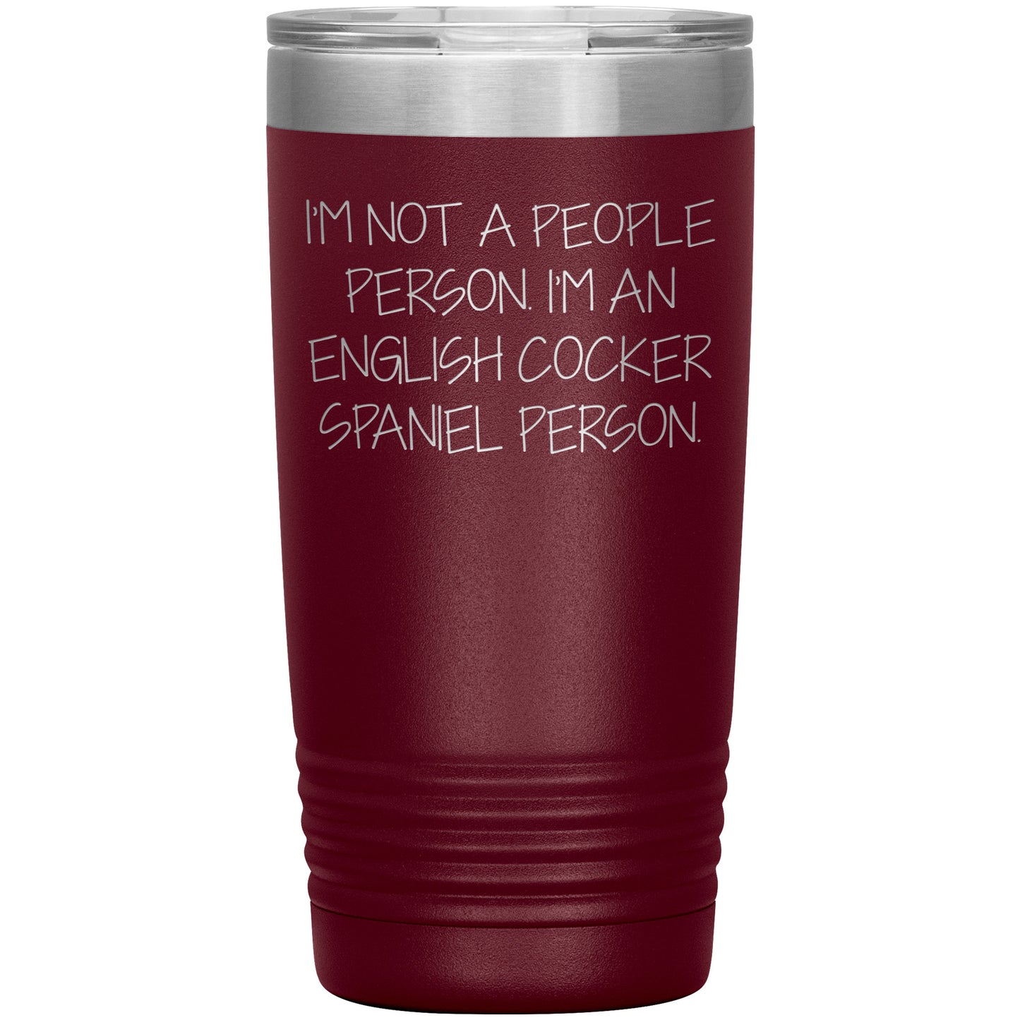 English Cocker Spaniel Dog Tumbler, Funny Quote, Gifts from Friends, for English Cocker Spaniel Dog Lovers, Christmas Unique Gifts - Mallard Moon Gift Shop