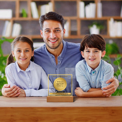 Gift for Father-in-Law Seal of Excellence Award World's Best Father-in-Law Acrylic Plaque - Mallard Moon Gift Shop