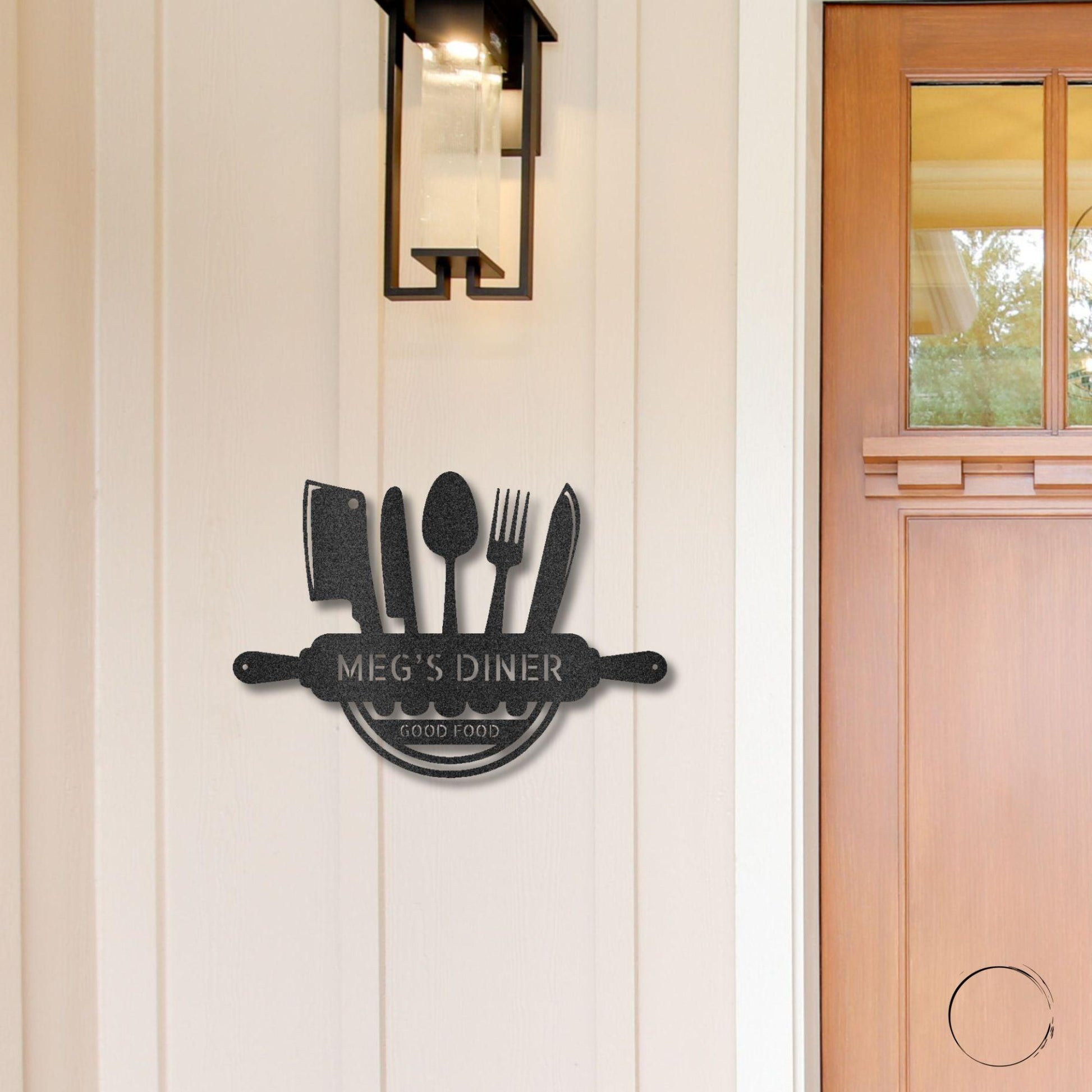 Personalized Kitchen Diner Indoor Outdoor Steel Wall Sign - Mallard Moon Gift Shop