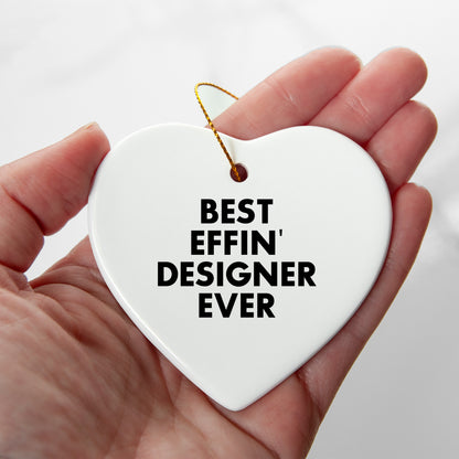 Funny Designer Gifts from Best Effin' Ever - Heart Ornament for Christmas