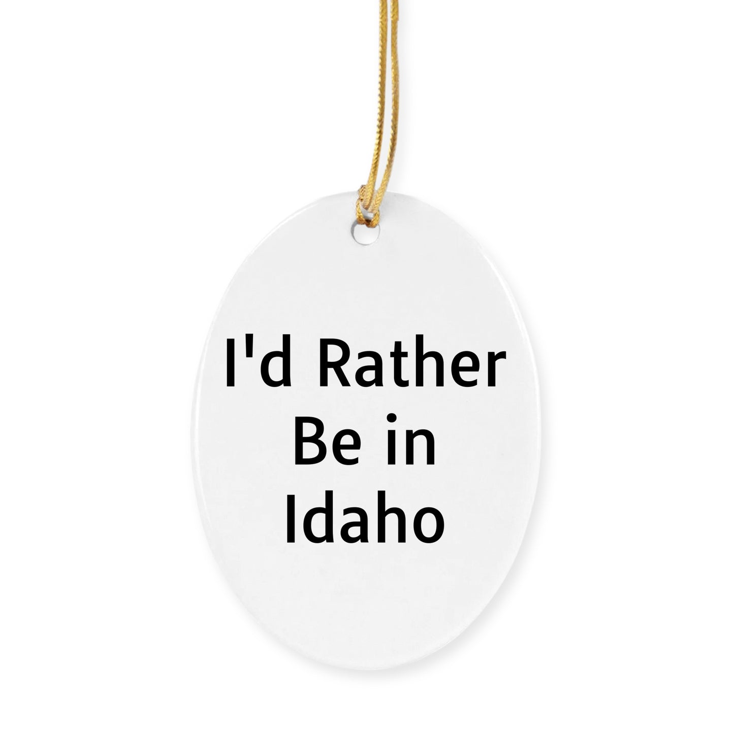 Funny Idaho Heart Ornament Gifts for Friends from I'd Rather Be In Idaho, Christmas Unique Presents