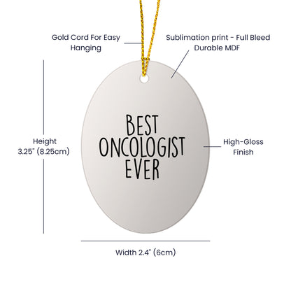 Funny Oncologist Gift Ideas Gifts from Men to Oncologist Friends Christmas Unique Oval Ornament