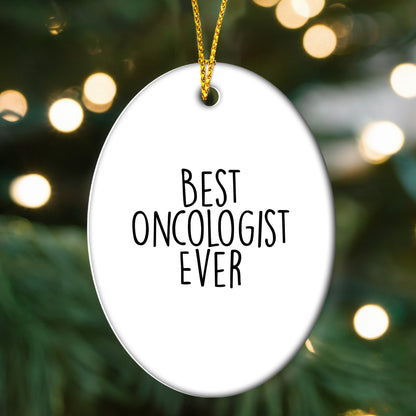 Funny Oncologist Gift Ideas Gifts from Men to Oncologist Friends Christmas Unique Oval Ornament