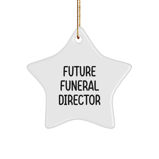 Future Funeral Director Gifts for Christmas - Inspirational Star Ornament, Gifts from Friends and Family, 'May Your Future be Brighter than the Stars'