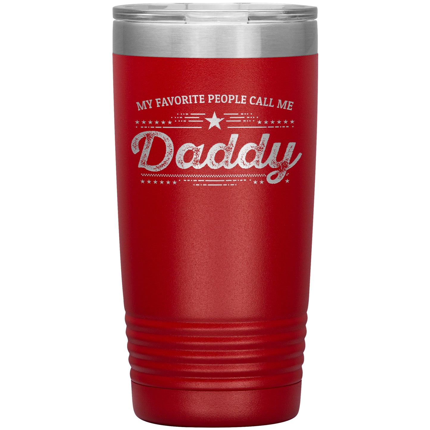 Gift For Dad - My Favorite People Call Me Daddy Laser-etched Insulated Stainless-Steel Tumbler - Mallard Moon Gift Shop