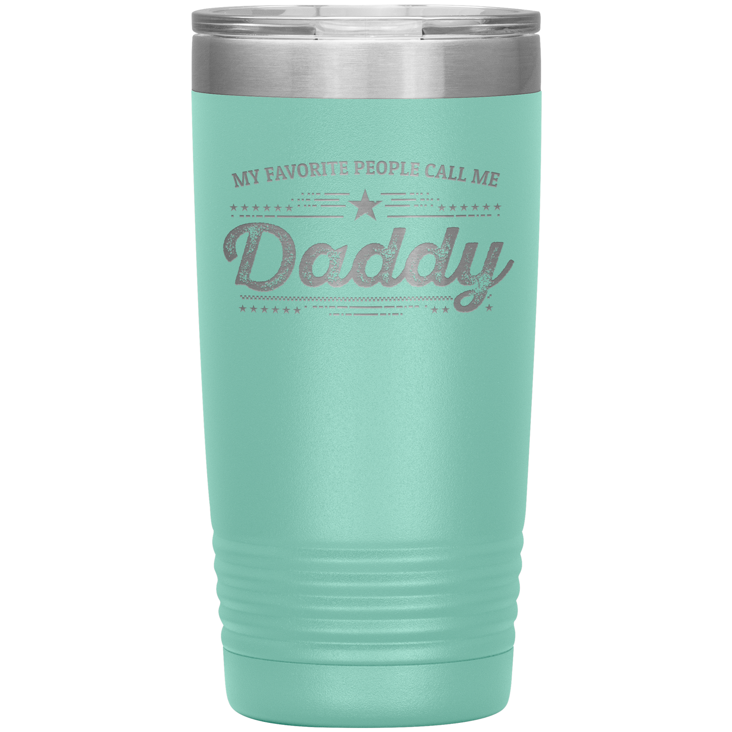 Gift For Dad - My Favorite People Call Me Daddy Laser-etched Insulated Stainless-Steel Tumbler - Mallard Moon Gift Shop
