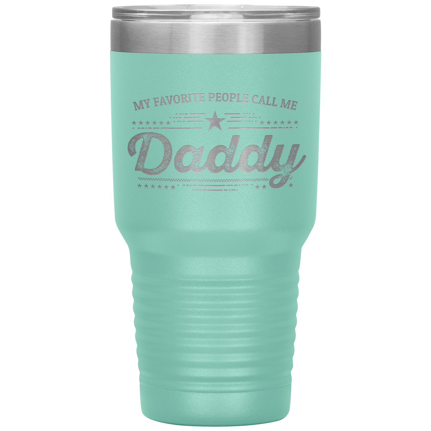 Gift For Dad - My Favorite People Call Me Daddy Laser-etched Insulated Stainless-Steel Tumbler - Mallard Moon Gift Shop