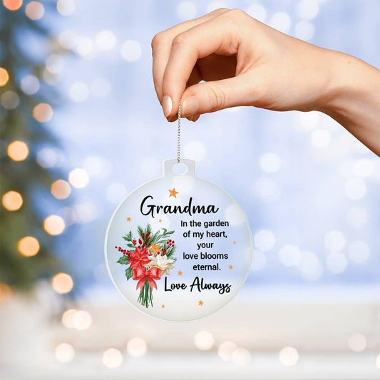 Grandma Gift Acrylic Keepsake Ornament