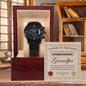 Certificate of Appreciation for the World's Greatest Grandpa Black Chronograph Watch - Mallard Moon Gift Shop