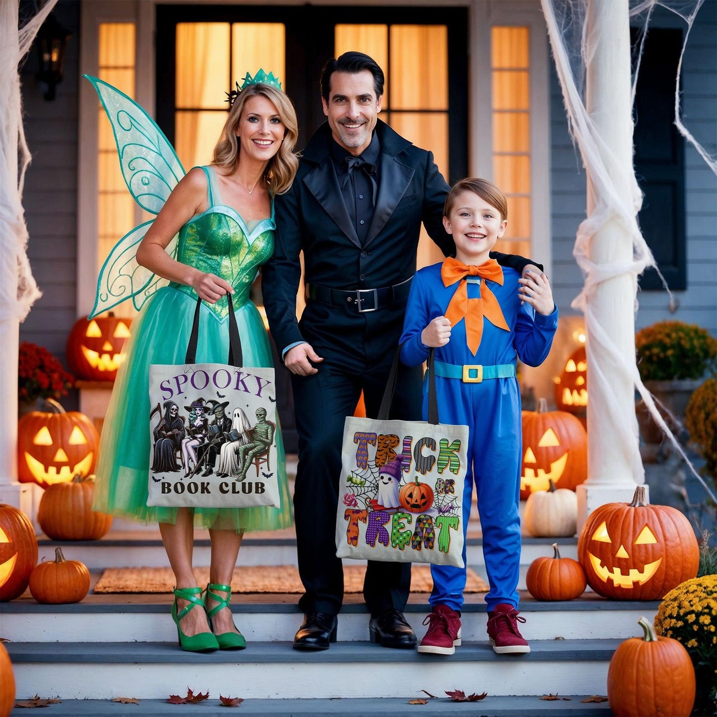 Trick or Treat Halloween Tote Bag for Kids - Mallard Moon Gift Shop