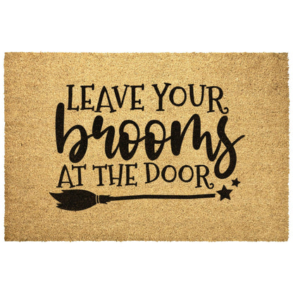 Halloween Door Mat - Leave Your Broom at the Door - Mallard Moon Gift Shop