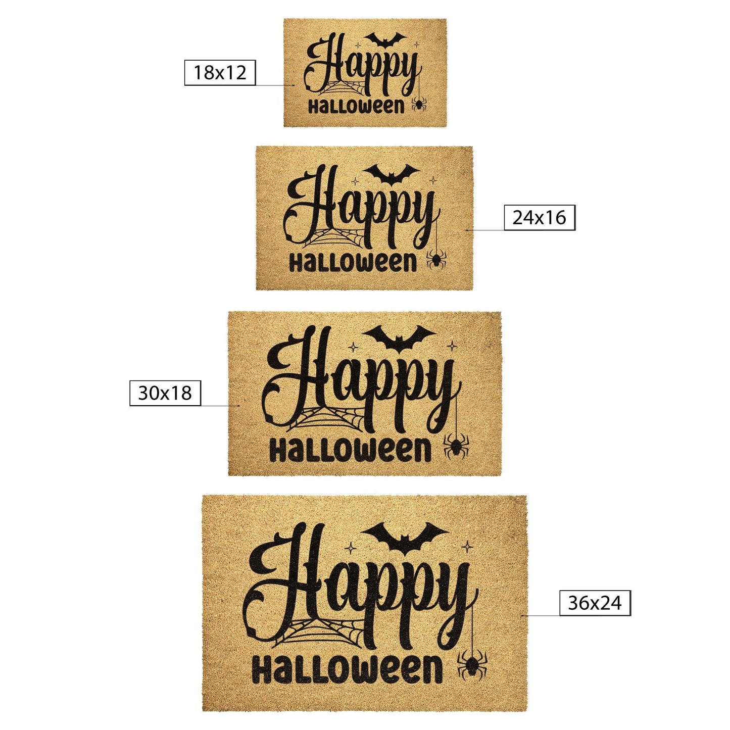 Happy Halloween Outdoor Door Mat - Mallard Moon Gift Shop