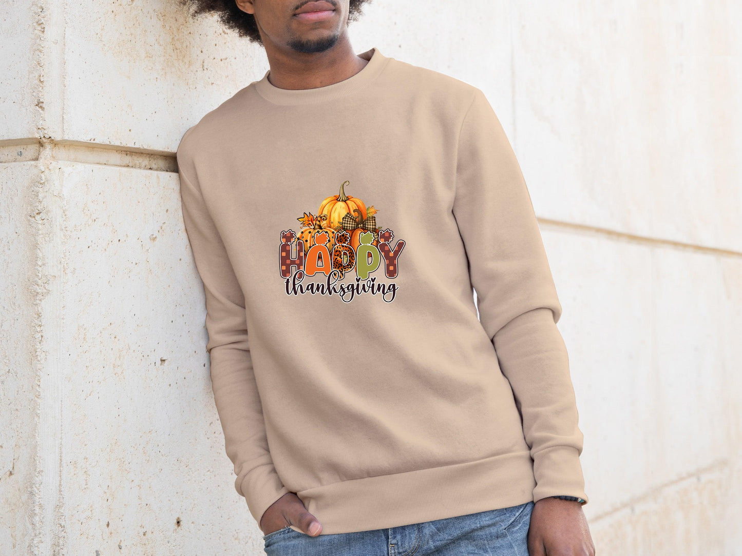 Happy Thanksgiving Holiday Sweatshirt - Mallard Moon Gift Shop