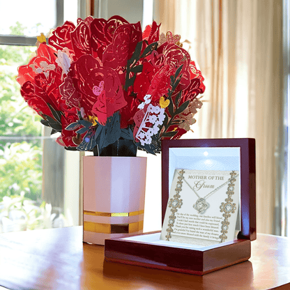 Mother of the Groom Gift New Mother and Friend Love Knot Pendant Necklace - Mallard Moon Gift Shop