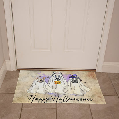 French Bulldog Halloween Doormat – Cute Spooky Dogs Welcome Mat – Funny Fall Décor for Dog Lovers - Mallard Moon