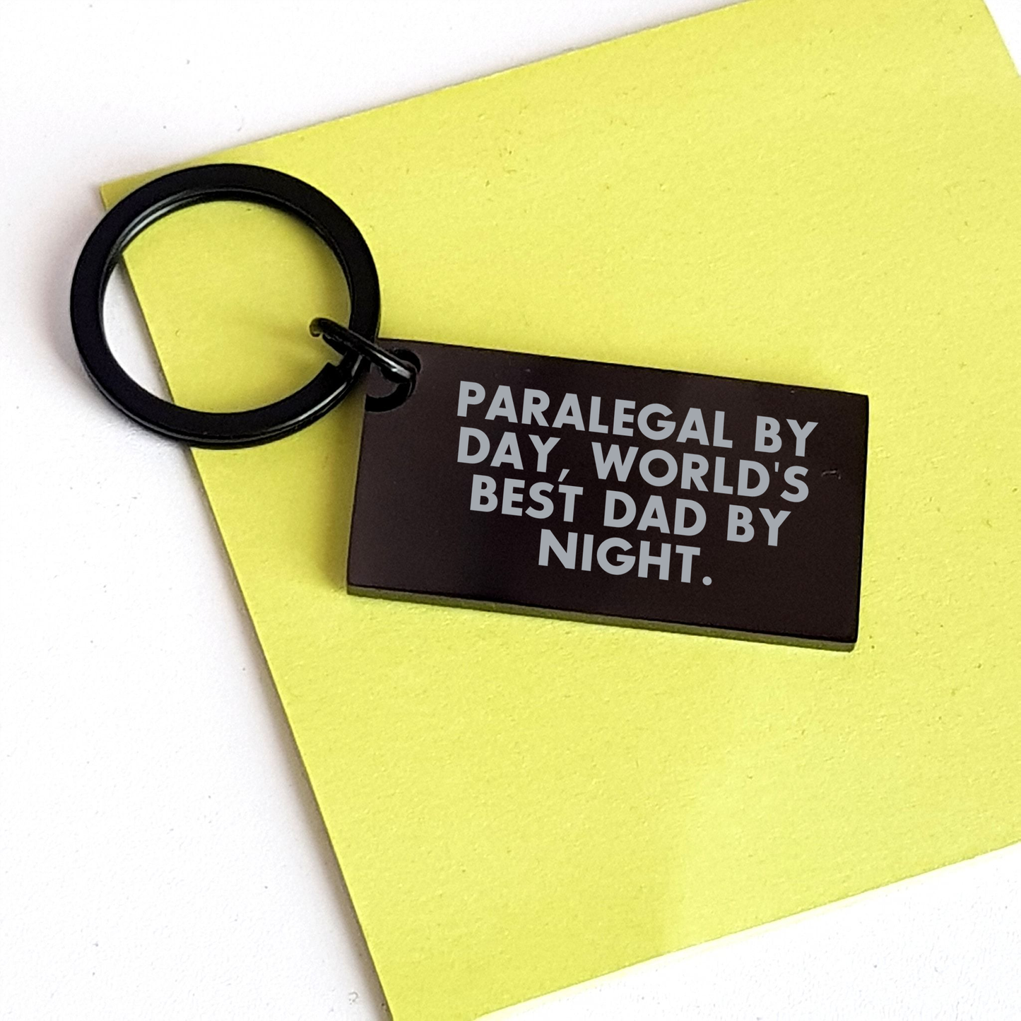 Paralegal Keychain Funny Quote Gifts from Men to Paralegals on Father's Day - Image 3