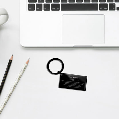 To My Nephew Gifts, Inspirational Nephew Keychain, Sentimental Birthday Christmas Unique Gifts For Nephew Behind you, all your memories, before you, all your dreams, around you, all who love you, within you, all you need