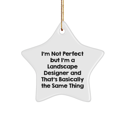 Landscape Designer Gifts from Friends Family, Funny Star Ornament for Christmas Unique Gifts