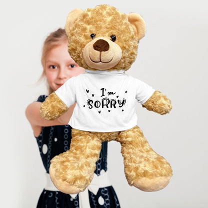 Apology Gift - I am Sorry - Plush Panda Bear with Tee Shirt - Mallard Moon Gift Shop