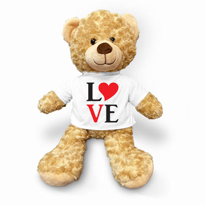 Spread Some Love - Adorable Plush Lamb, Panda, or Teddy Bear with Tee Shirt - Mallard Moon Gift Shop