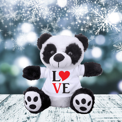 Spread Some Love - Adorable Plush Lamb, Panda, or Teddy Bear with Tee Shirt - Mallard Moon Gift Shop