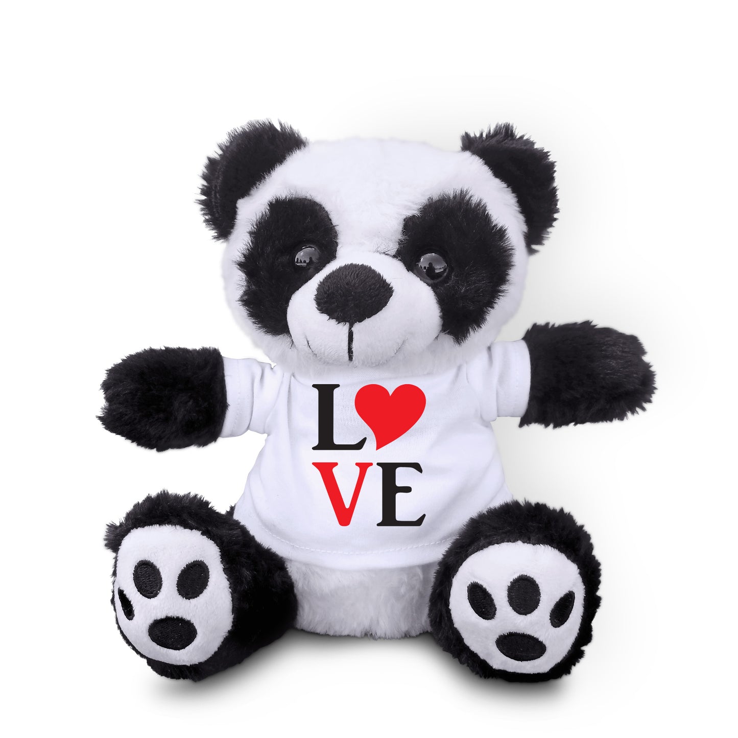 Spread Some Love - Adorable Plush Lamb, Panda, or Teddy Bear with Tee Shirt - Mallard Moon Gift Shop