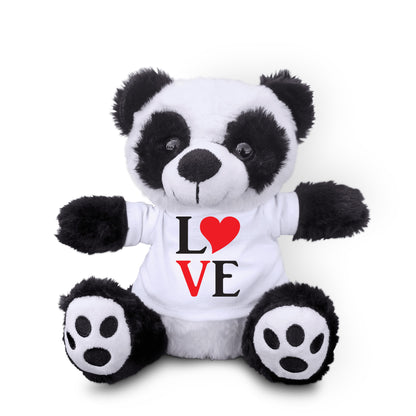 Spread Some Love - Adorable Plush Lamb, Panda, or Teddy Bear with Tee Shirt - Mallard Moon Gift Shop