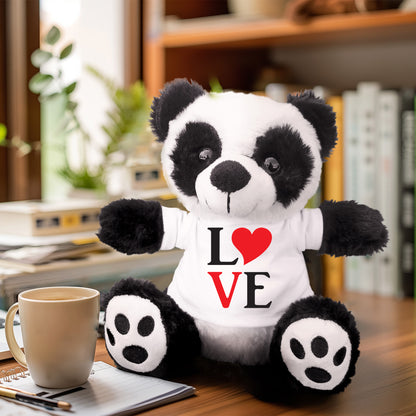 Spread Some Love - Adorable Plush Lamb, Panda, or Teddy Bear with Tee Shirt - Mallard Moon Gift Shop