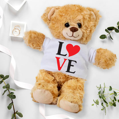 Spread Some Love - Adorable Plush Lamb, Panda, or Teddy Bear with Tee Shirt - Mallard Moon Gift Shop