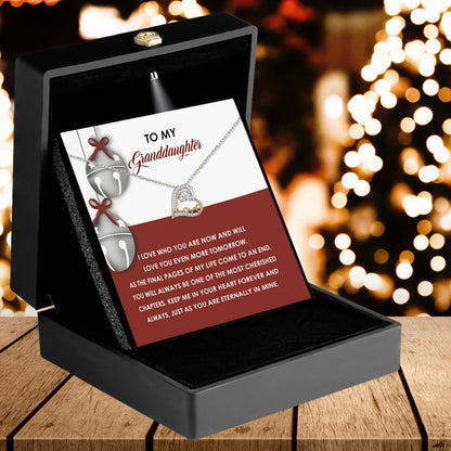 Gift for Granddaughter - To An End - Love Dancing Heart Pendant Necklace - Mallard Moon