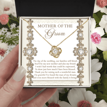 Mother of the Groom Gift New Mother and Friend Love Knot Pendant Necklace - Mallard Moon Gift Shop