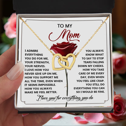 To My Mom - Everything You Do - Honest and Heartfelt Necklace Gift of Gratitude - Mallard Moon Gift Shop