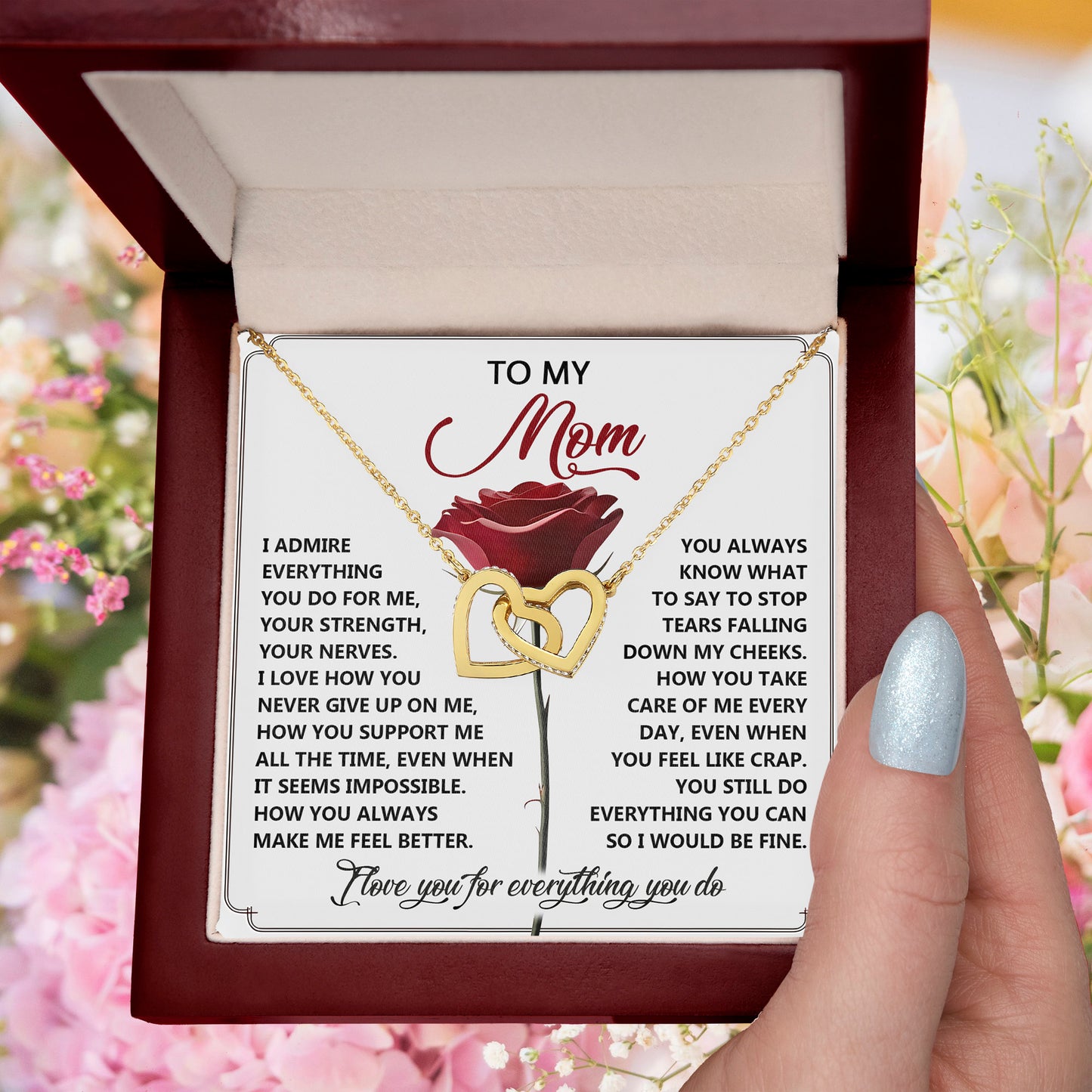 To My Mom - Everything You Do - Honest and Heartfelt Necklace Gift of Gratitude - Mallard Moon Gift Shop