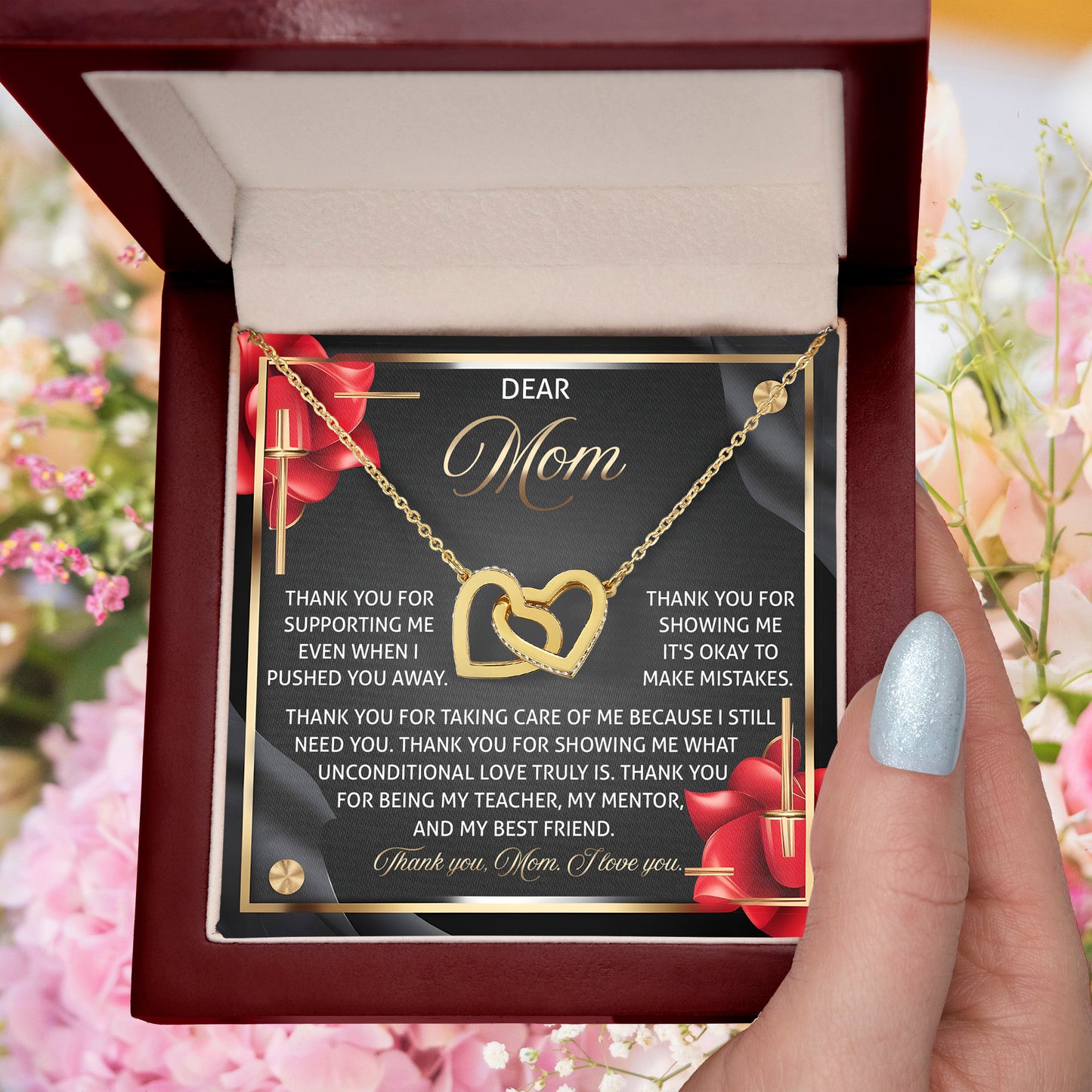 Mom - You Are My Teacher, My Mentor, and My Best Friend – Sentimental Jewelry Gift for Mom - Mallard Moon Gift Shop