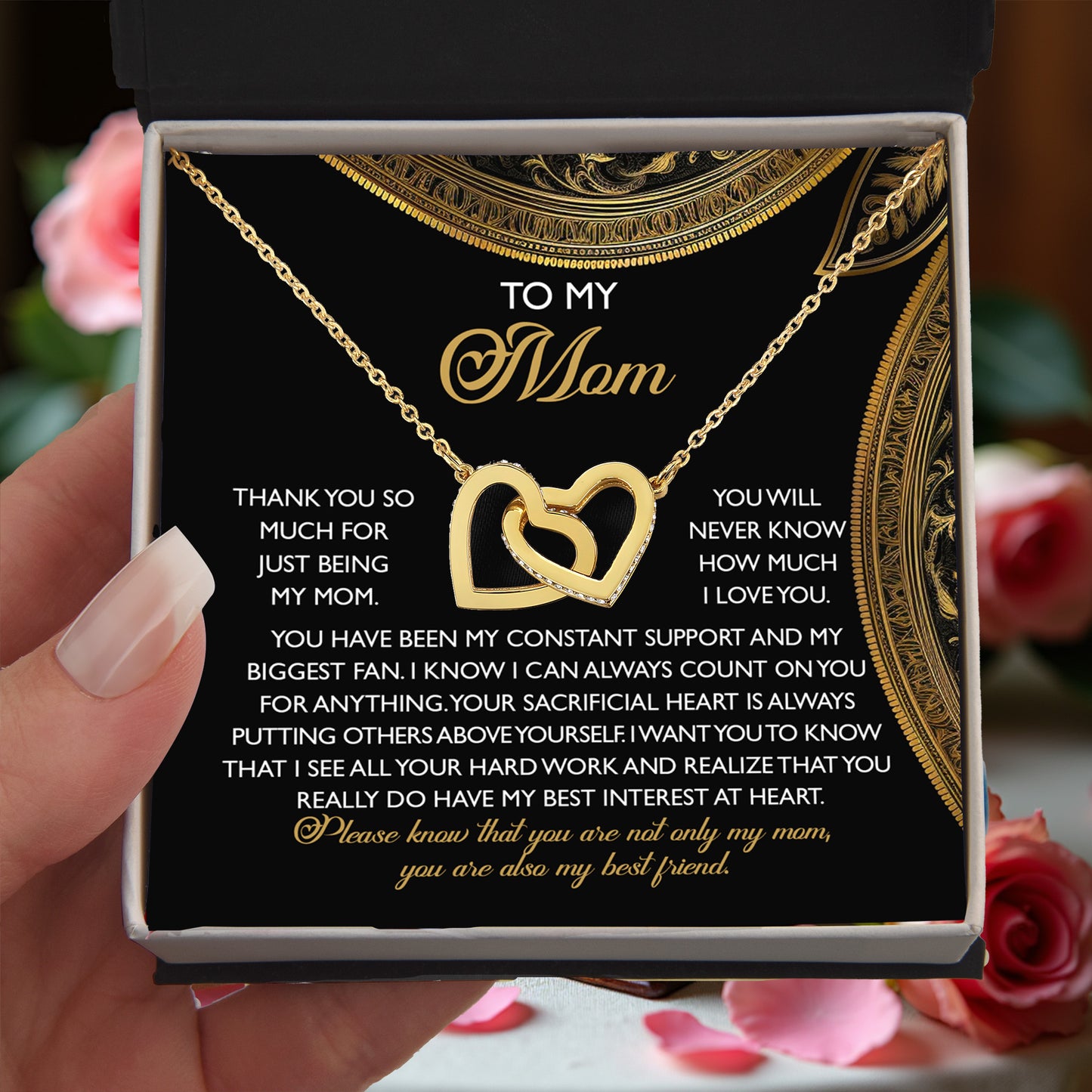 To My Mom – You Are Also My Best Friend – Heartfelt Necklace Gift of Appreciation and Love - Mallard Moon Gift Shop
