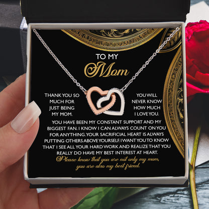 To My Mom – You Are Also My Best Friend – Heartfelt Necklace Gift of Appreciation and Love - Mallard Moon Gift Shop