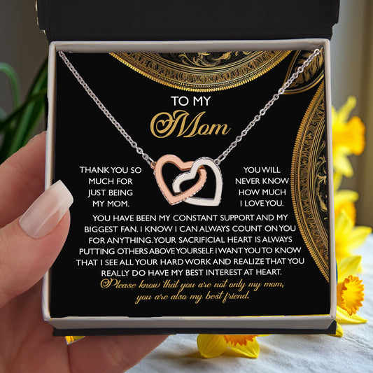To My Mom – You Are Also My Best Friend – Heartfelt Necklace Gift of Appreciation and Love - Mallard Moon Gift Shop