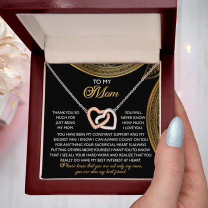 To My Mom – You Are Also My Best Friend – Heartfelt Necklace Gift of Appreciation and Love - Mallard Moon Gift Shop