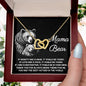 To My Mama Bear My Destination is In Your Arms Interlocking Hearts Necklace - Mallard Moon Gift Shop