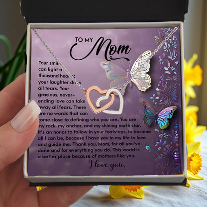 To My Mom – You Are My Rock, My Anchor, and My Shining North Star – Necklace Gift of Love and Gratitude - Mallard Moon Gift Shop