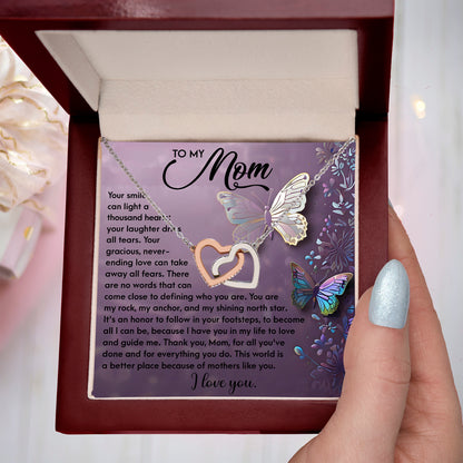 To My Mom – You Are My Rock, My Anchor, and My Shining North Star – Necklace Gift of Love and Gratitude - Mallard Moon Gift Shop