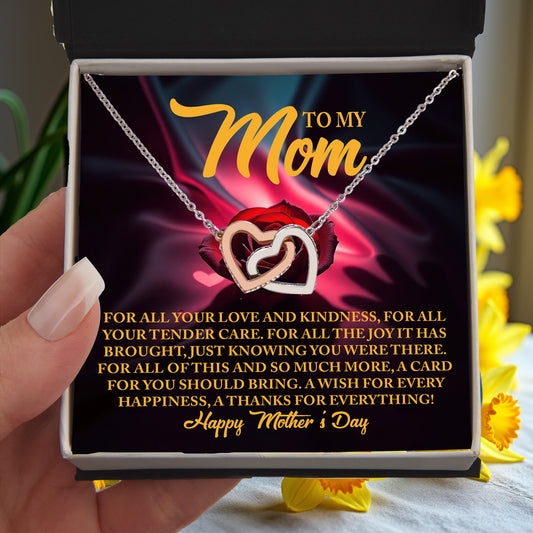 To My Mom - For All Your Tender Care- Heartfelt Mother's Day Necklace Gift - Mallard Moon Gift Shop