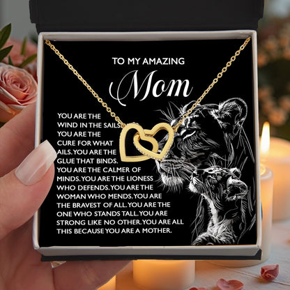 To My Amazing Mom – You Are the Wind in the Sails – Bold and Beautiful Tribute Mother's Day Birthday Necklace Gift - Mallard Moon Gift Shop
