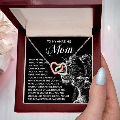 To My Amazing Mom – You Are the Wind in the Sails – Bold and Beautiful Tribute Mother's Day Birthday Necklace Gift - Mallard Moon Gift Shop