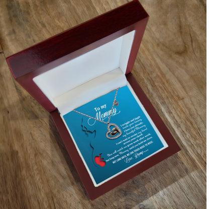 New Mom Gift Baby Feet Charm Necklace Not Long Now Until You can Hold Me Close - Mallard Moon Gift Shop