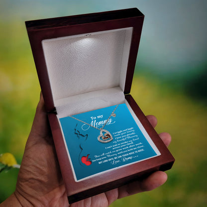 New Mom Gift Baby Feet Charm Necklace Not Long Now Until You can Hold Me Close - Mallard Moon Gift Shop