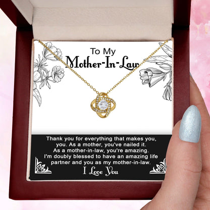 To My Mother-in-Law You Nailed It as a Mother Pendant Necklace - Mallard Moon Gift Shop