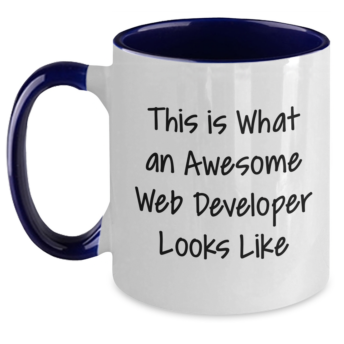 Funny Web Developer Gifts from Men for Father's Day Unique Two Tone Coffee Mug - Main